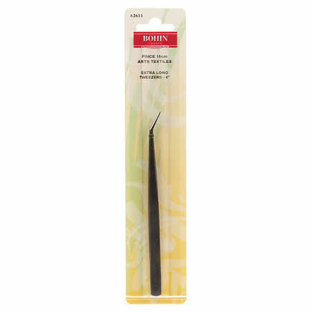 Bohin Bent Extra Long Tweezers - Needlepoint Joint